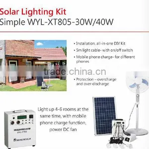 Small Home Solar System 30W Solar Shed Lighting Kit thumbnail-1