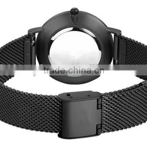 FS FLOWER - 2015 Hot Sell Boy Men Watch Stainless Steel Case Mesh Band Watch Vogue Quartz Watch thumbnail-5