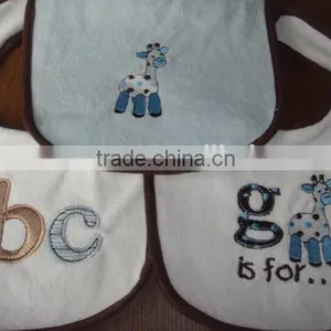 Custom Logo Design Embroider Babay Terry Bib thumbnail-1