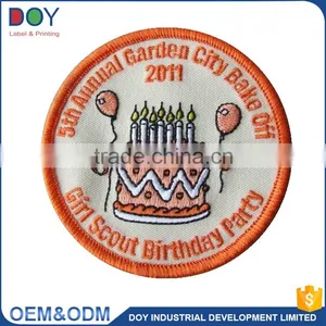 Wholesale High Quality Customized Designed Washable Eco-friendly Garment Fabric Embroidery Badges thumbnail-2
