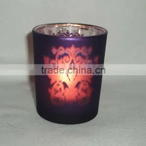 Christmas Tree Tealight Glass Candle Holder thumbnail-1