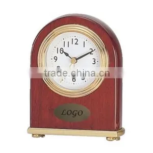 Pearl Wooden/Metal Desk Alarm Clock T001-A thumbnail-1