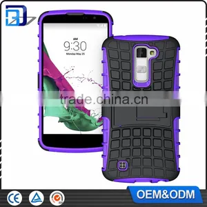 2016 Newest Tire Pattern Phone Cases For LG K10 Slim Armor Kickstand Back Combo Cover Shield Case For LG K10 M2 thumbnail-5