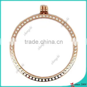 60MM*55MM Zinc Alloy Gold Changeable DIY Coin Locket thumbnail-2