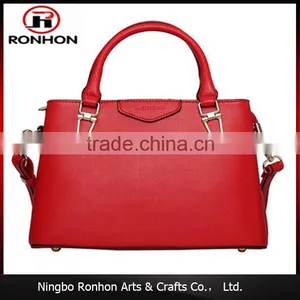 POP and Beautiful Lady Tote PU Leather Bag in Red thumbnail-1