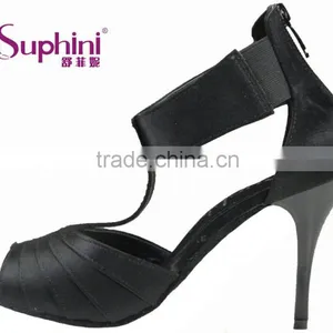 Suphini Quanlity Guarantee Sexy Kizomba Dance Woman Black Tango Shoes thumbnail-3