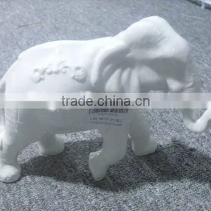 White Porcelain Elephant thumbnail-1
