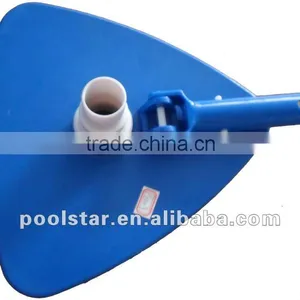 Plastic Triangular Liner Vacuum Head Swivel Cuff and Brushes, Swimming Pool Cleaning Brush Swivel Head P1003 thumbnail-1