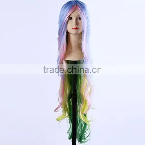 Braid Pull Half Up And Wear With Head Pieces Cosplay Costume Festival Synthetic Wig thumbnail-3