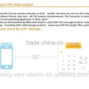 Wholesale 30 Wireless Zones Wireless Gsm Security Alarm With 2 Line Message thumbnail-6