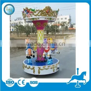 China Supplier Kids Mini Carousel Ride Amusement Ride Merry Go Round For Sale thumbnail-6