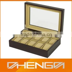 Best Sell Custom Made Brown Piano Finish Wooden Watch Packaging Boxes (ZDS-F218) thumbnail-5