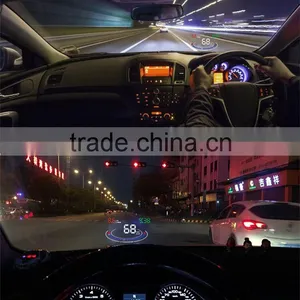 Multifunctional 5.5" Car Hud Head Up Display for All Cars With OBD2 Interface Plug Play Real Time Local Speed Display thumbnail-6