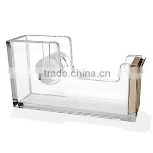 Acrylic & Gold Tape Dispenser by OfficeGoods - A Classic Design to Brighten Up Your Desk and Office thumbnail-2