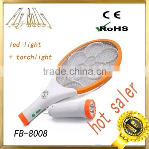 Fly Mosquito Bug Zapper Racket With Led Torch Led Light thumbnail-1