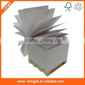 Custom Note Cube With Wood Pallet,printed Memo Block thumbnail-1