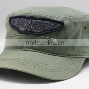 Star Wing Army Green Style Hat 100% Cotton Casual Dome Cap thumbnail-1
