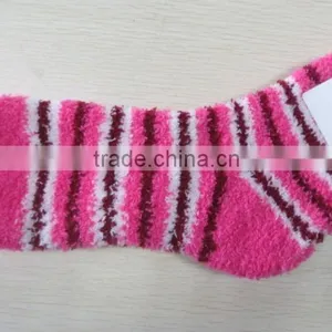 Fluffy Stripe Socks thumbnail-2