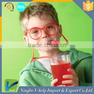 Crazy Fun Glasses Drinking Straw Soft Straw Glasses Drinking Tube thumbnail-2