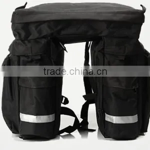 Two in One Waterproof Big Capacity Bike/Bicycle Saddle Pannier Bag thumbnail-5
