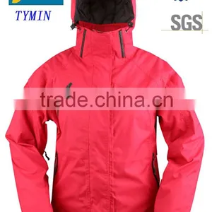 Hangzhou Tymin Outdoor Factory Womens Gym Wear Hoodie Snow Ski Snow Jacket 6xl thumbnail-1