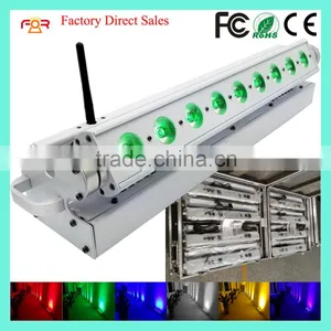 Three Years Warranty Pixel Linear Backdrop Rechargeable DMX Wireless Battery Powered 5in1 RGBWA 9pcs 15w LED Wall Washing Light thumbnail-1