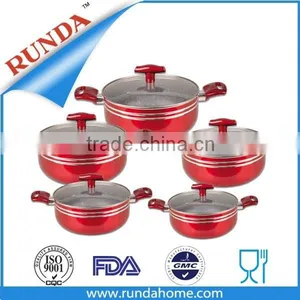 5set Pressed Aluminum Metallic Painted Cookware Set thumbnail-2