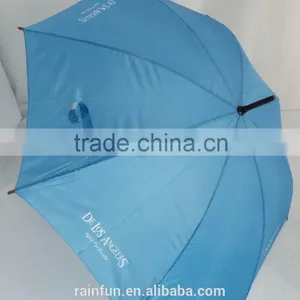 Sky Blue Windproof Manual Open Long Umbrella thumbnail-2