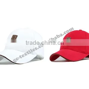Sandwich Cotton Twill Fabric With Embossed Brown Rubber Badge Logo on Front and Hook and Loop Back Sports Baseball Caps thumbnail-4