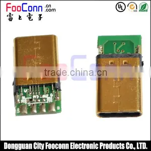 USB 3.1 Type C Connector Gold Plating With Pcb Mount thumbnail-2