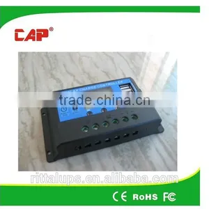 10a 20a 12v 24v Manual Solar Charge Controller With Lcd Display thumbnail-2