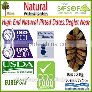 Natural Pitted Dates. High Quality Dates "Deglet Noor". Pitted Natural Dates Healthy Fruit. Fresh Dates. 5Kg (11 Lbs) thumbnail-1