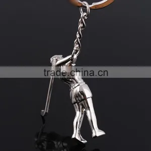 Wholesale Sport Man Figure Metal Key Chains/Golf Metal Key Chains thumbnail-1