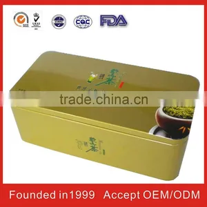 ISO SGS FDA UN For Tea Tin Can Rectangle thumbnail-1