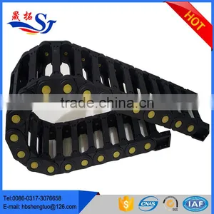 Dependable Performance Plastic Nylon Guide Rail Drag Chain Black Bridge thumbnail-1