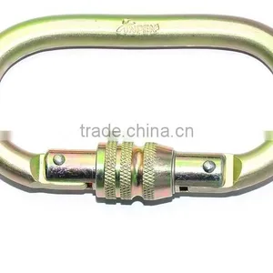 Oval Screwgate Locking Safety Steel Carabiner With EN 362, EN 12275 for Climbing Height Work/ Mountain Rescue thumbnail-4