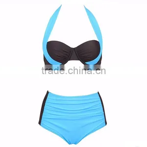 Women's Bandage Cris Cross Swimwear Push Up Bating Suit High Waist Bikini thumbnail-4