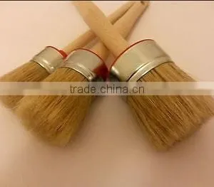 Aplus Professional Natural Bristle Wax Brush Chalk Brush Round Stencil Paint Brush thumbnail-1