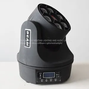 Mini Moving Head Light 6PCSx10W RGBW 4in1 LED Bee 6Eyes Strobe Light for Bar thumbnail-1