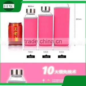 Transparent Glass Cup With Lid Seal Leak Resistant Glass Creative Portable Sports Cups Hot Resistant Glass Cup thumbnail-2