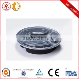Heat Resistant Disposable 3-compartment Food Container Lunch Box , Noodle Box , Meal Box thumbnail-1