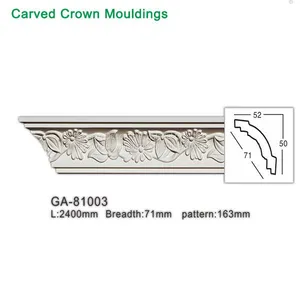 Newly Polyurethane Decorative Interior Cornice Moulding thumbnail-1