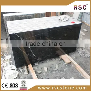 Black Marble Tile With White Veins thumbnail-1