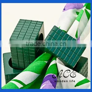 High Quality Wooden Napkin Ring Colorfu Wedding l Ring thumbnail-1