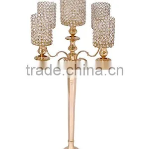 Beautiful Crystal Candle Holder, Crystal Candelabra For Wedding Decoration, Crystal Candle Holder Centerpiece thumbnail-2