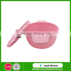 FDA Soft Silicone Baby Bowl , Eco-friendly Silicone Bowl for Baby Feeding thumbnail-3