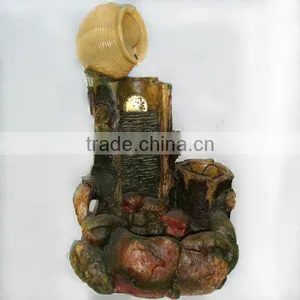 Resin Pot Rockery Waterfall Garden Water Fountain thumbnail-1
