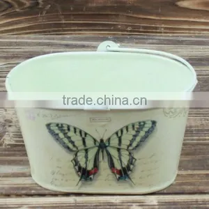2015 Garden Decoration Paper Decal Galvanized Metal Buckets Wholesale thumbnail-1