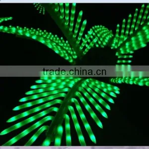 Home Garden Decorative 16.5ft Height Outdoor Artificial Green Flashing LED Solar Lighted up Date Palm Trees With Bark EDS06 1415 thumbnail-1