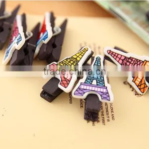 Wooden Eiffel Tower Photo Clip Holder,memo Clip thumbnail-6